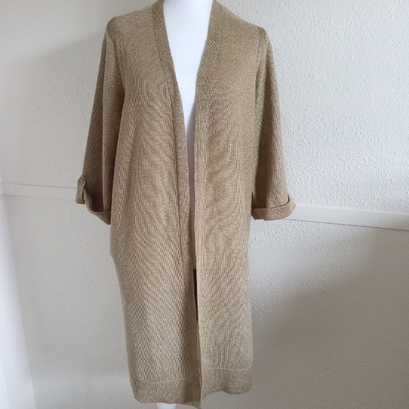 Talbots Gold Cardigan Sweater - Picture 5 of 10